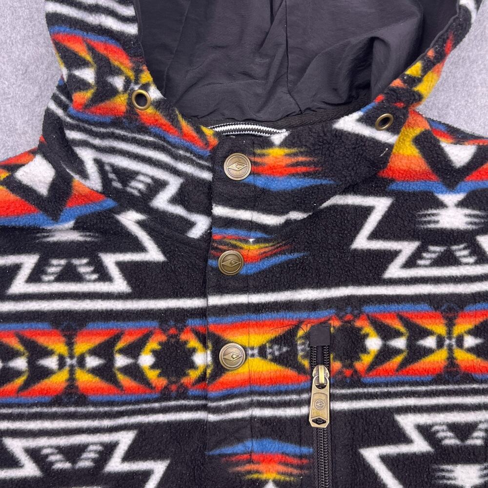 Dravus Pullover Hoodie Aztec Snap Button Medium Southwest - Picture 3 of 11